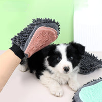 2-in-1 Pet Bathing Brush & Grooming Glove – Brushing, Massaging, and Drying Tool for Dogs & Cats