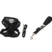 Pet Car Seat Belt Leash – Adjustable Safety Harness for Dogs & Cats