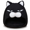 Cartoon Fleece Pet Bed – Warm Cozy House for Cats and Puppies