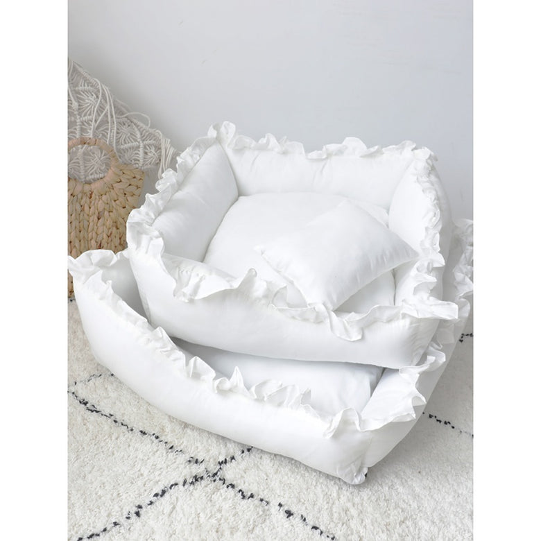 Luxury Small Dog & Cat Bed – Soft Plush Pet Sofa House for Puppies, Teddy, Cats
