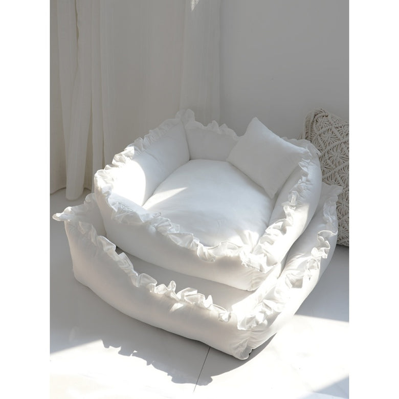 Luxury Small Dog & Cat Bed – Soft Plush Pet Sofa House for Puppies, Teddy, Cats