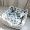 Luxury Small Dog & Cat Bed – Soft Plush Pet Sofa House for Puppies, Teddy, Cats