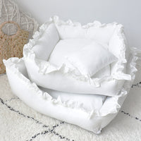 Luxury Small Dog & Cat Bed – Soft Plush Pet Sofa House for Puppies, Teddy, Cats