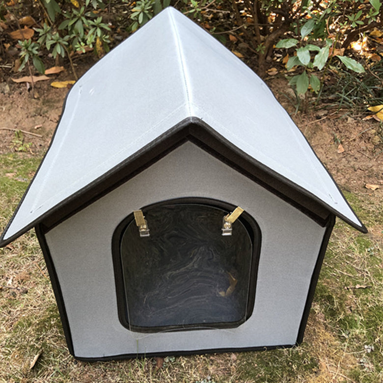 Waterproof Outdoor Dog & Cat House – Foldable Pet Kennel & Shelter for Indoor & Outdoor Sleeping