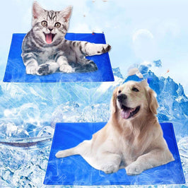 Pet Cooling Mat – Ice Gel Summer Dog & Cat Pad for Heat Relief