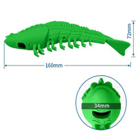 Catnip Fish Cat Toy – Silicone Crayfish Chew & Toothbrush for Cats, Stress Relief & Teeth Cleaning