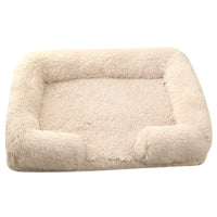 Plush Round Dog & Cat Bed – Cozy Winter Pet Bed for Small Dogs and Cats
