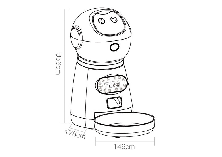 Automatic Pet Feeder – Smart Food Dispenser for Dogs & Cats