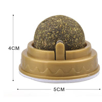 Catnip Ball Cat Treats – Rotating Dental Toy for Cats, Molar Teeth Cleaning & Stress Relief