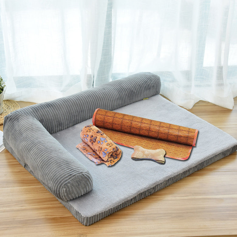 Soft Plush Pet Dog Bed – Cozy Sleeping Bed for Small and Medium Dogs