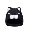 Cartoon Fleece Pet Bed – Warm Cozy House for Cats and Puppies