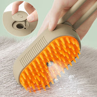 3-in-1 Cat & Dog Steam Brush – Electric Pet Grooming Comb with Spray, Massage & Hair Removal