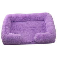 Plush Round Dog & Cat Bed – Cozy Winter Pet Bed for Small Dogs and Cats