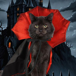 Halloween Pet Costume – Cute Vampire Cloak for Small Dogs, Cats, Puppies & Kittens | Kawaii Cosplay Pet Clothes & Accessories Gift