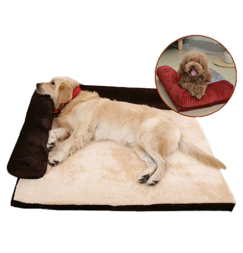 Soft Plush Pet Dog Bed – Cozy Sleeping Bed for Small and Medium Dogs