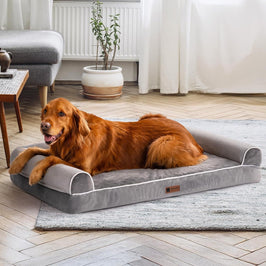 Orthopedic Dog Bed for Large Dogs – XL Egg Crate Foam Mattress with Waterproof Removable Cover