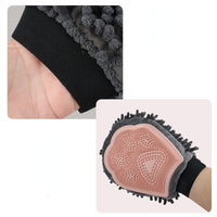2-in-1 Pet Bathing Brush & Grooming Glove – Brushing, Massaging, and Drying Tool for Dogs & Cats