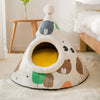 Triangle Yurt Cat Litter Box – Enclosed Pet Litter for Cats