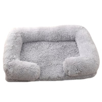 Plush Round Dog & Cat Bed – Cozy Winter Pet Bed for Small Dogs and Cats