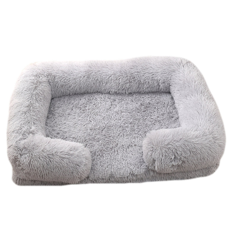 Plush Round Dog & Cat Bed – Cozy Winter Pet Bed for Small Dogs and Cats