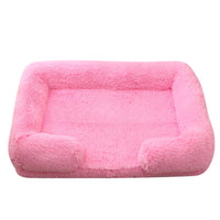 Plush Round Dog & Cat Bed – Cozy Winter Pet Bed for Small Dogs and Cats