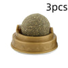Catnip Ball Cat Treats – Rotating Dental Toy for Cats, Molar Teeth Cleaning & Stress Relief