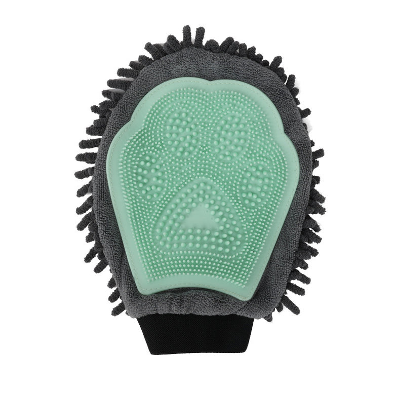 2-in-1 Pet Bathing Brush & Grooming Glove – Brushing, Massaging, and Drying Tool for Dogs & Cats