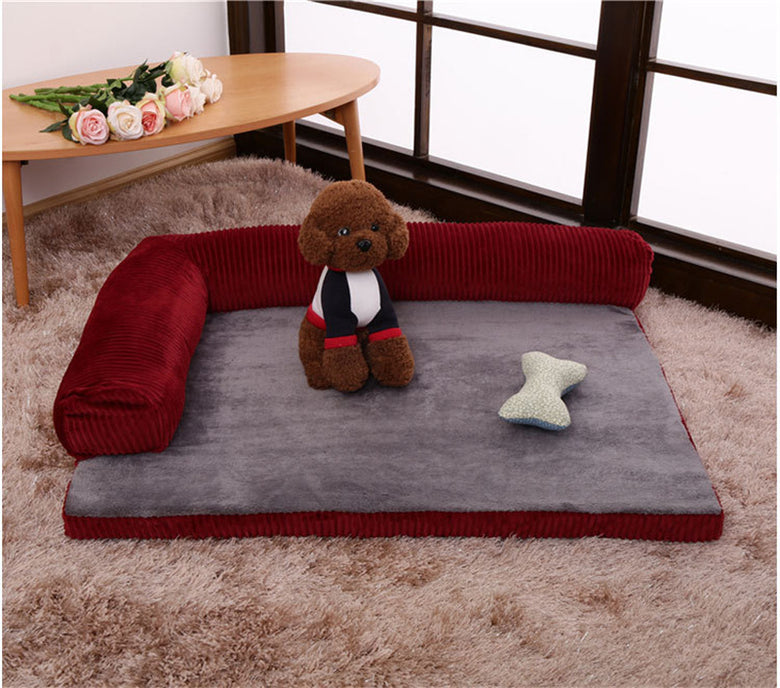 Soft Plush Pet Dog Bed – Cozy Sleeping Bed for Small and Medium Dogs