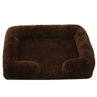 Plush Round Dog & Cat Bed – Cozy Winter Pet Bed for Small Dogs and Cats