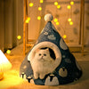 Triangle Yurt Cat Litter Box – Enclosed Pet Litter for Cats