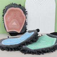 2-in-1 Pet Bathing Brush & Grooming Glove – Brushing, Massaging, and Drying Tool for Dogs & Cats