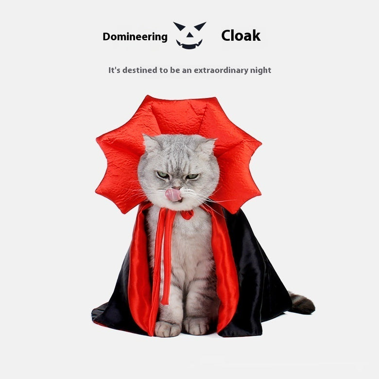 Halloween Pet Costume – Cute Vampire Cloak for Small Dogs, Cats, Puppies & Kittens | Kawaii Cosplay Pet Clothes & Accessories Gift