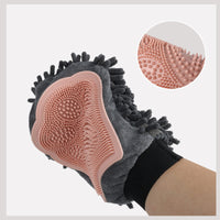 2-in-1 Pet Bathing Brush & Grooming Glove – Brushing, Massaging, and Drying Tool for Dogs & Cats