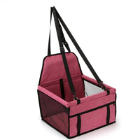 Foldable Pet Car Seat – Portable Safety Travel Bag for Small Dogs & Cats