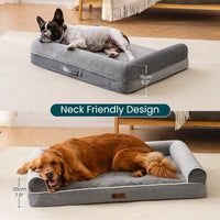 Orthopedic Dog Bed for Large Dogs – XL Egg Crate Foam Mattress with Waterproof Removable Cover
