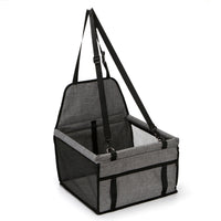 Foldable Pet Car Seat – Portable Safety Travel Bag for Small Dogs & Cats
