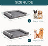 Orthopedic Dog Bed for Large Dogs – XL Egg Crate Foam Mattress with Waterproof Removable Cover
