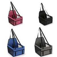 Foldable Pet Car Seat – Portable Safety Travel Bag for Small Dogs & Cats