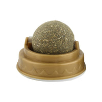 Catnip Ball Cat Treats – Rotating Dental Toy for Cats, Molar Teeth Cleaning & Stress Relief