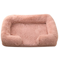Plush Round Dog & Cat Bed – Cozy Winter Pet Bed for Small Dogs and Cats
