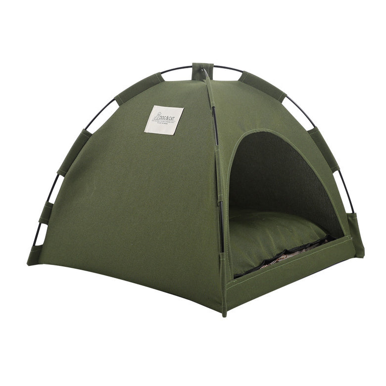 Cat & Dog Tent Bed with Cushion – Cooling Mat Pet Sofa, Indoor Kennel & Cozy Nest for Small Pets