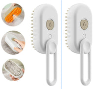3-in-1 Cat & Dog Steam Brush – Electric Pet Grooming Comb with Spray, Massage & Hair Removal