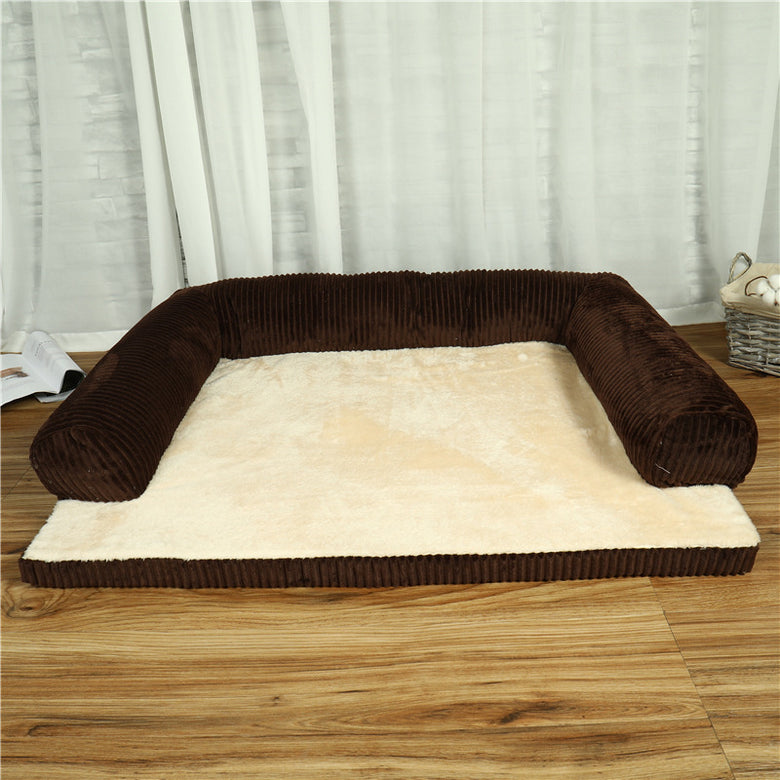 Soft Plush Pet Dog Bed – Cozy Sleeping Bed for Small and Medium Dogs