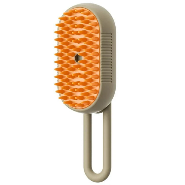 3-in-1 Cat & Dog Steam Brush – Electric Pet Grooming Comb with Spray, Massage & Hair Removal