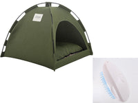 Cat & Dog Tent Bed with Cushion – Cooling Mat Pet Sofa, Indoor Kennel & Cozy Nest for Small Pets