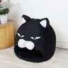 Cartoon Fleece Pet Bed – Warm Cozy House for Cats and Puppies