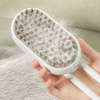 3-in-1 Cat & Dog Steam Brush – Electric Pet Grooming Comb with Spray, Massage & Hair Removal