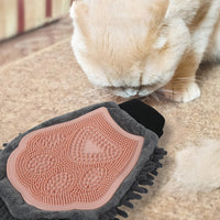 2-in-1 Pet Bathing Brush & Grooming Glove – Brushing, Massaging, and Drying Tool for Dogs & Cats